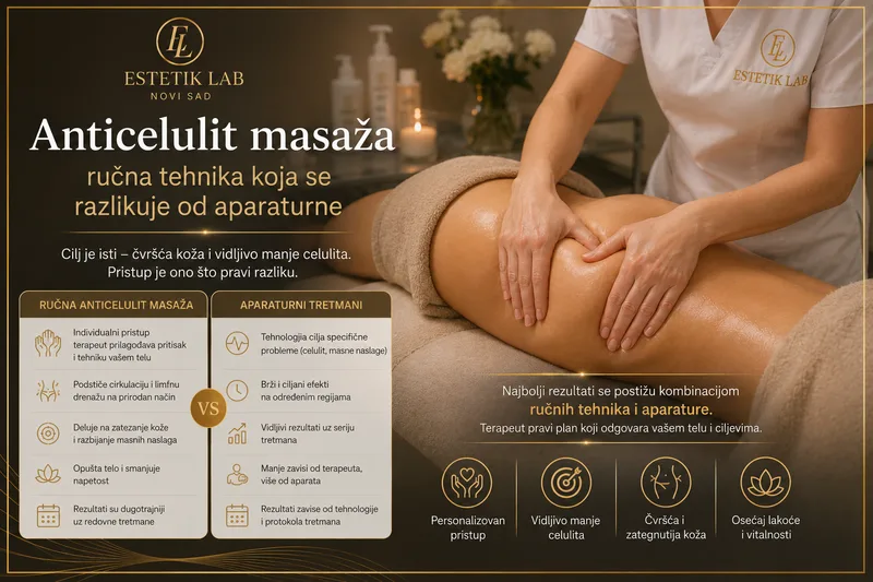 Anticelulit masaža – ručna tehnika koja se razlikuje od aparaturne