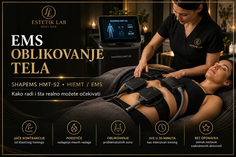 EMS oblikovanje tela - kako radi SHAPEMS HMT-52 i šta realno možete očekivati