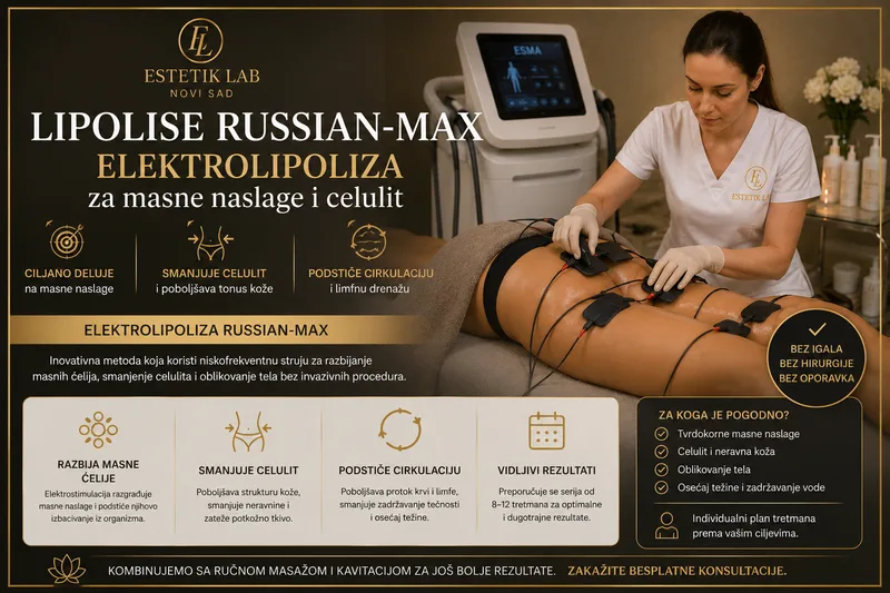 Lipolise Russian‑Max – elektrolipoliza za masne naslage i celulit