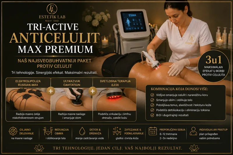 Tri‑Active Anticelulit MAX Premium – naš najsveobuhvatniji paket protiv celulita