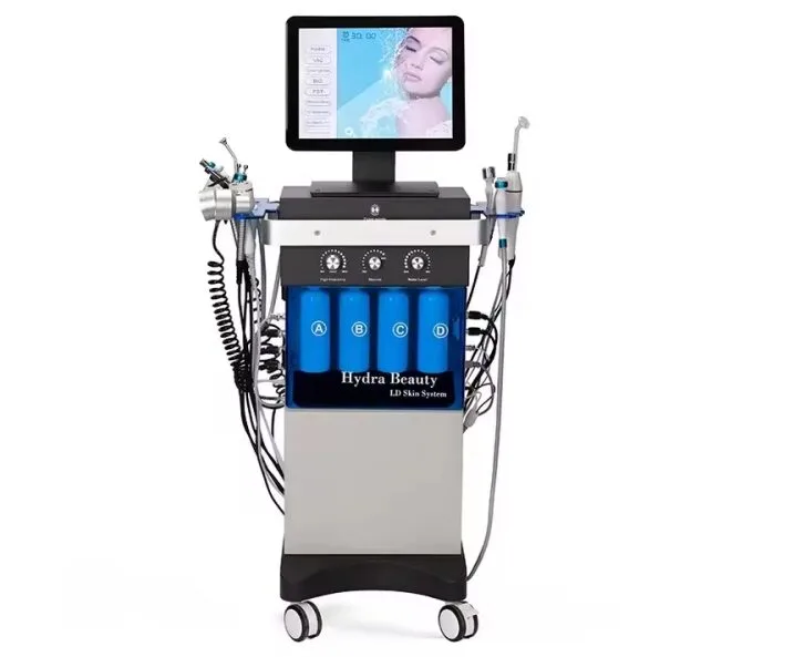 HydroRevive Pro 15-u-1 - Napredna 15-u-1 hidro dermabrazija platforma sa patentiranom hidro-kiseoničnom tehnologijom, za klinike.